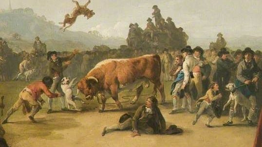 Bull_Baiting_by_Julius_Caesar